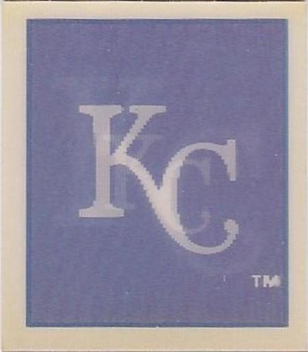 Kansas City #83 1987 Sportflics Team Logo Trivia Baseball