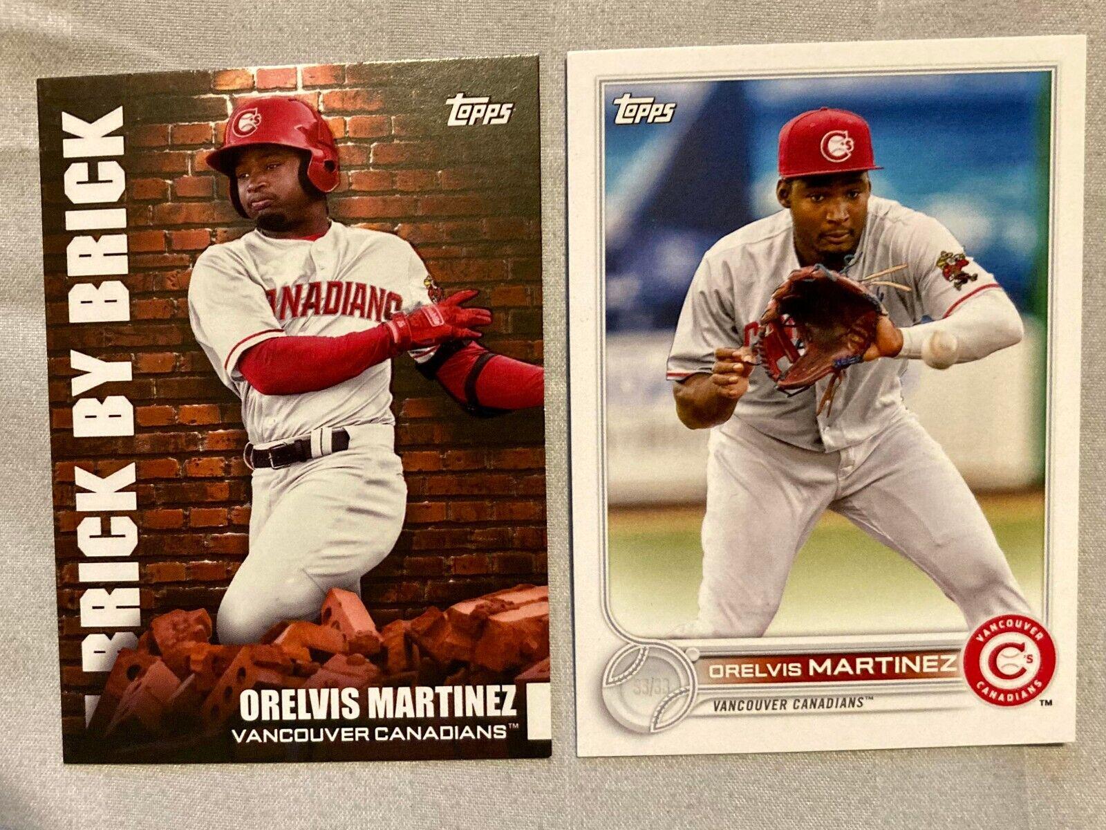 Orelvis Martinez #BB-14 Baseball Cards 2022 Topps Pro Debut Brick by Brick