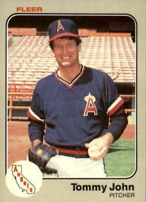 Tommy John #95 Baseball Cards 1983 Fleer