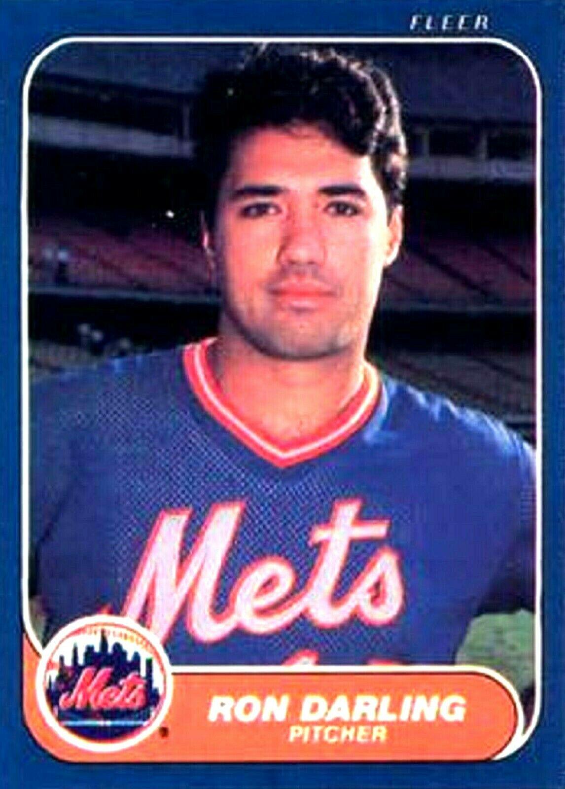 Ron Darling #77 Baseball Cards 1986 Fleer