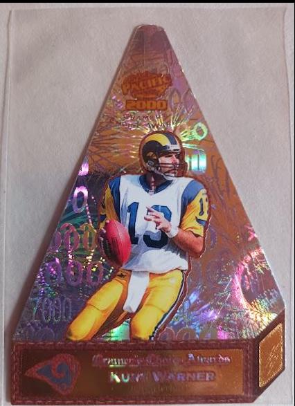Kurt Warner #8 Football Cards 2000 Pacific Aurora Cramer's Choice Awards