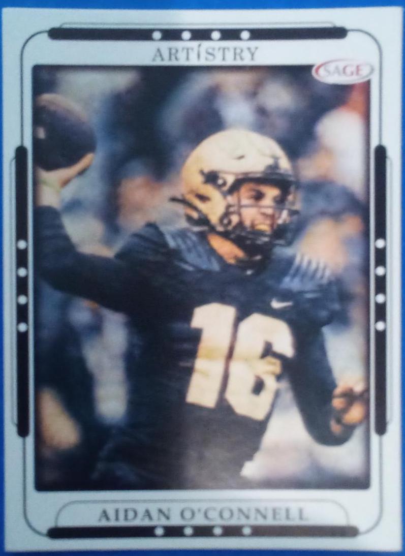Aidan O'Connell #6 Football Cards 2023 Sage Artistry