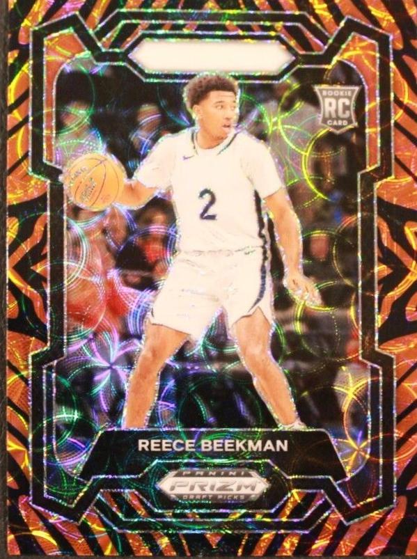 Reece Beekman [Tiger Stripe] #83 Prices | 2024 Prizm Draft Picks ...