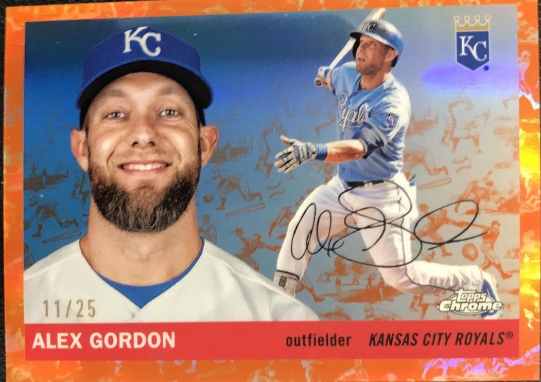2025 Alex Gordon [Toile White Orange Refractor] #419