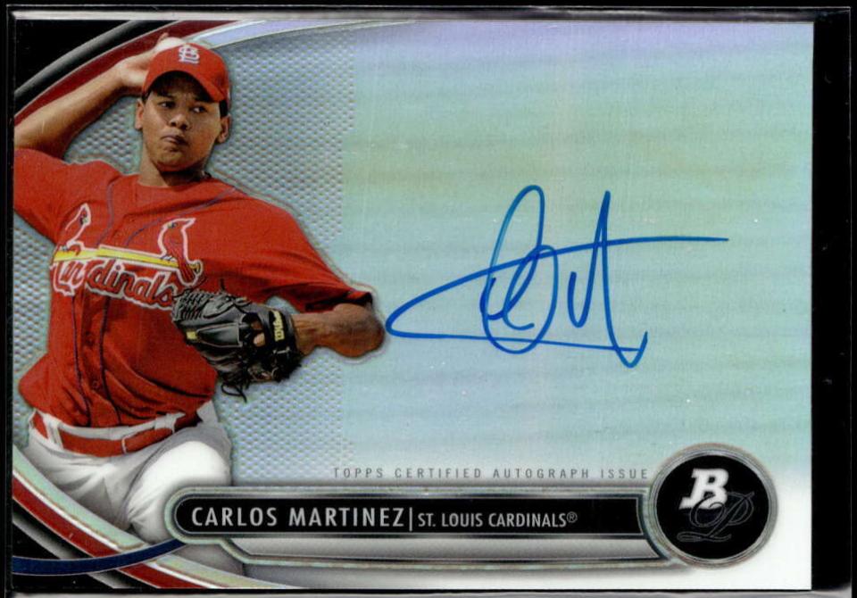 Carlos Martinez #CM Baseball Cards 2013 Bowman Platinum Autograph Prospects