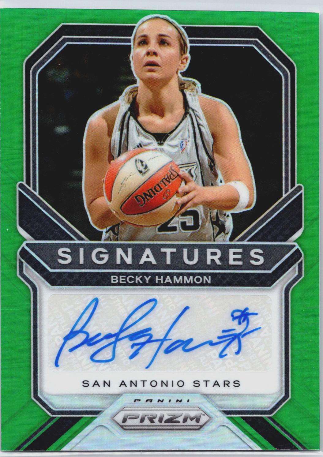 BECKY HAMMON #SG-BHM 2021 Panini Prizm WNBA Signatures