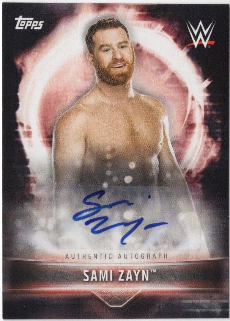 Sami Zayn #A-SZ Wrestling Cards 2019 Topps WWE Road to Wrestlemania Autographs