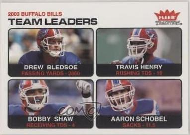 Drew Bledsoe, Travis Henry, Bobby Shaw, Aaron Schobel #2 Football Cards 2004 Fleer Tradition