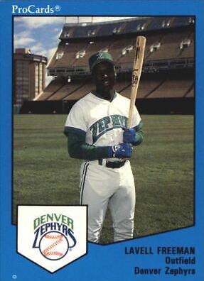 Lavell Freeman #48 Baseball Cards 1989 Procards