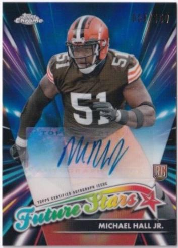 Michael Hall Jr. #FSA-MHJ Football Cards 2024 Topps Chrome Future Stars Autograph