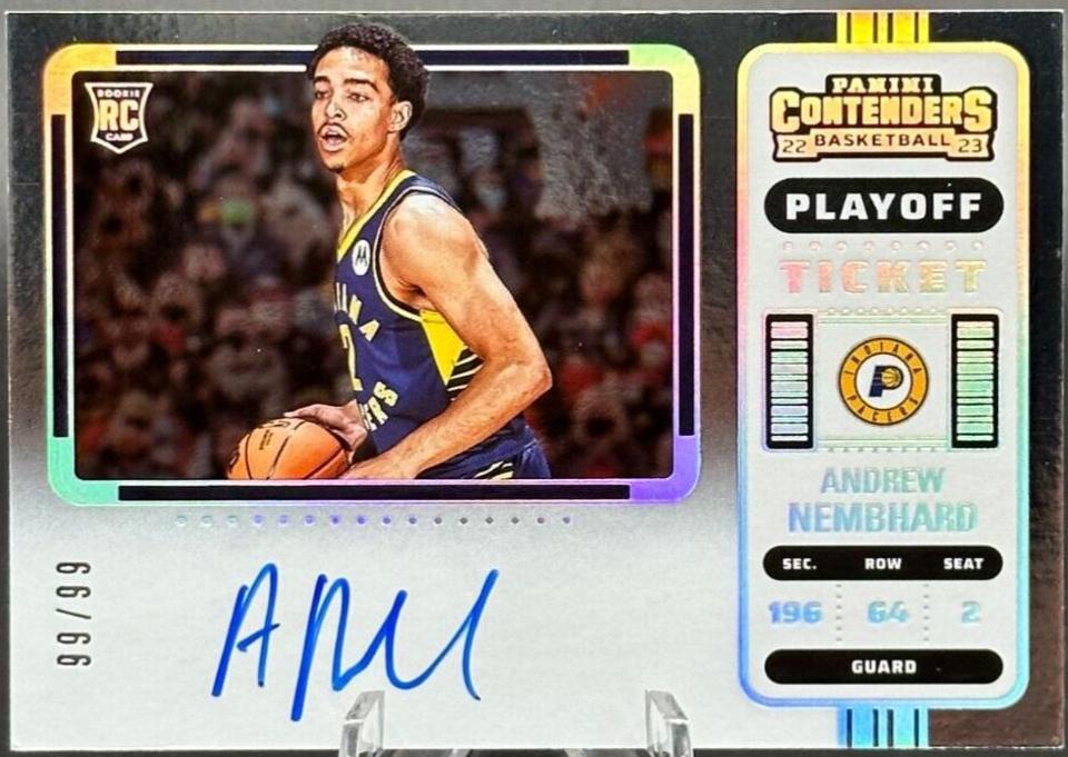 Andrew Nembhard #119V 2022 Panini Contenders Basketball