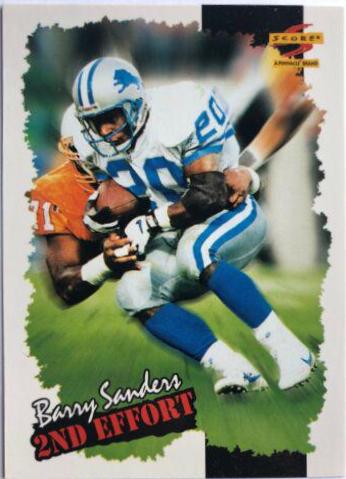 Barry Sanders #244 1996 Panini Score Football