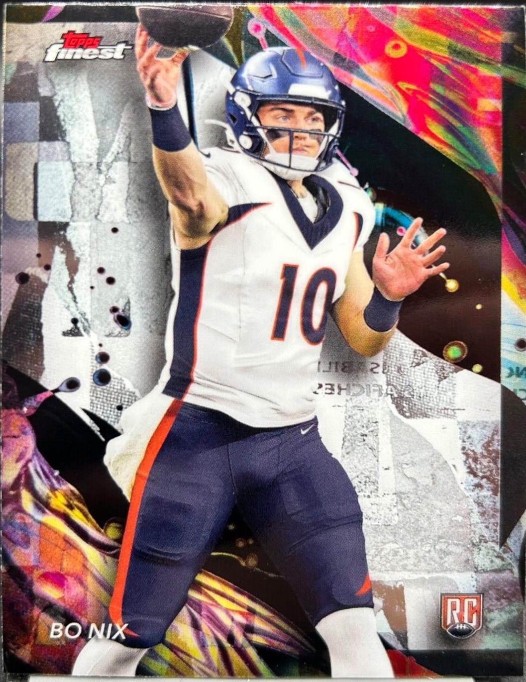 Bo Nix #163 Football Cards 2024 Topps Finest