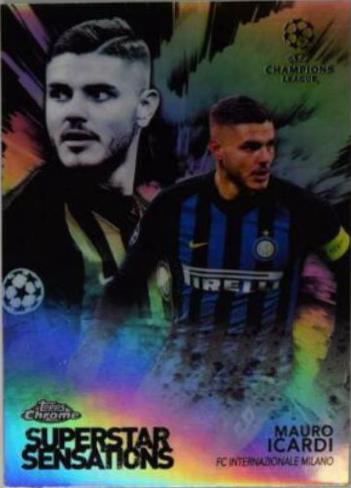 Mauro Icardi #SS-MI Soccer Cards 2018 Topps Chrome UEFA Champions League Superstar Sensations