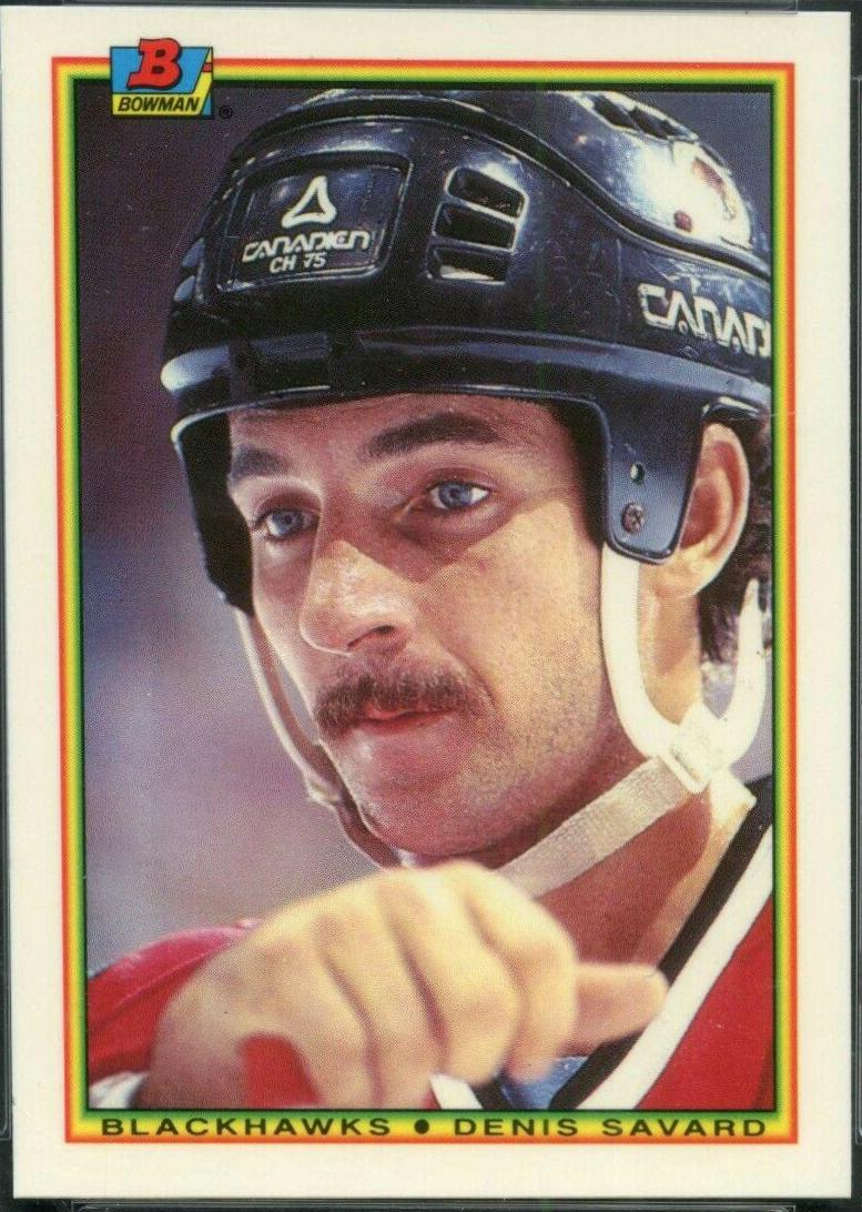 Denis Savard #6 Hockey Cards 1990 Bowman Tiffany
