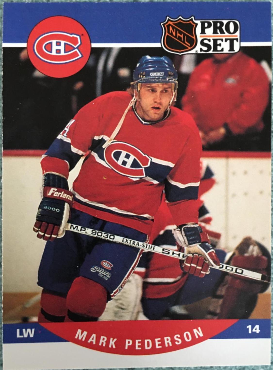 Mark Pederson #618 Hockey Cards 1990 Pro Set
