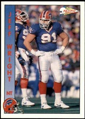 Jeff Wright #24 Football Cards 1992 Pacific