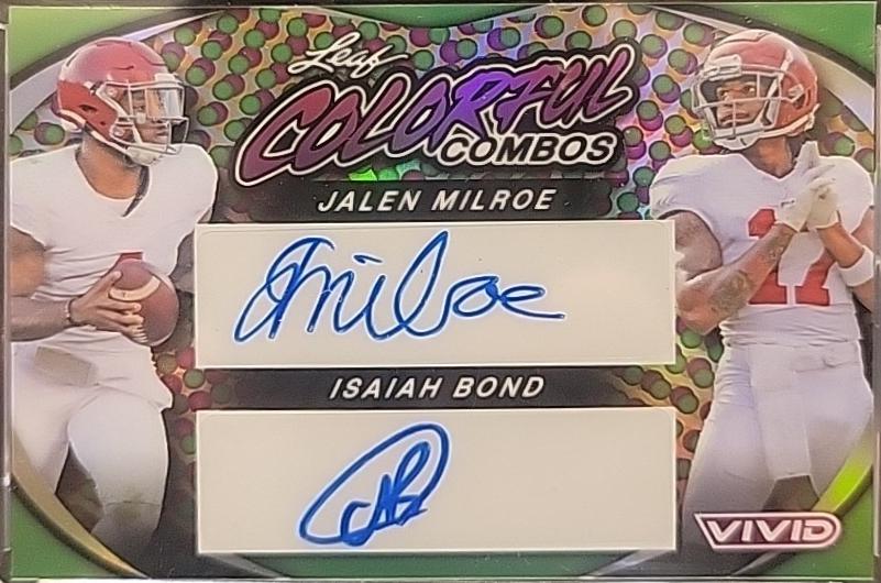 Jalen Milroe / Isaiah Bond [Green Prismatic] #CCD-16