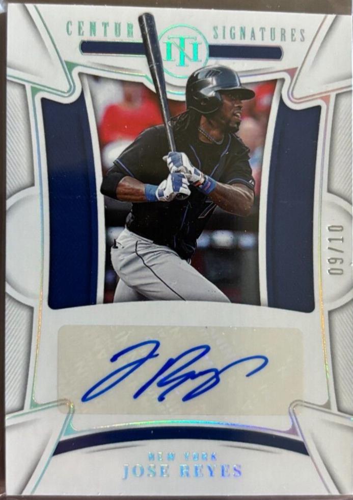 Jose Reyes #13 2023 Panini National Treasures Baseball Century Signatures
