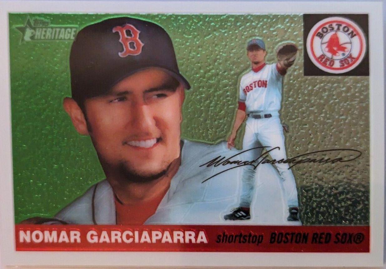 Nomar Garciaparra #2 Baseball Cards 2004 Topps Heritage Chrome