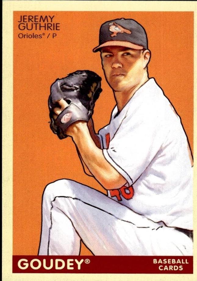 Jeremy Guthrie #16 Baseball Cards 2009 Upper Deck Goudey