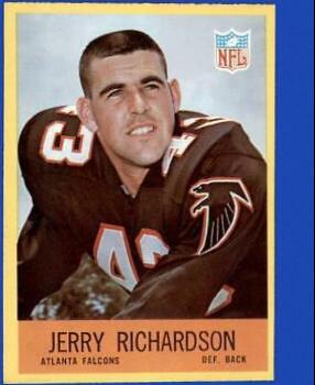 Jerry Richardson #8 Football Cards 1967 Philadelphia