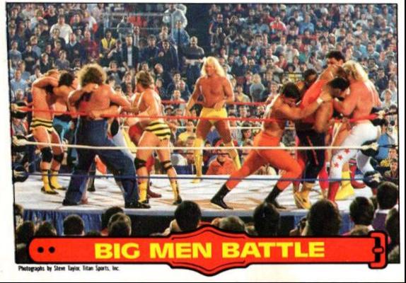 Big Men Battle #68 Wrestling Cards 1985 O Pee Chee WWF Series 2