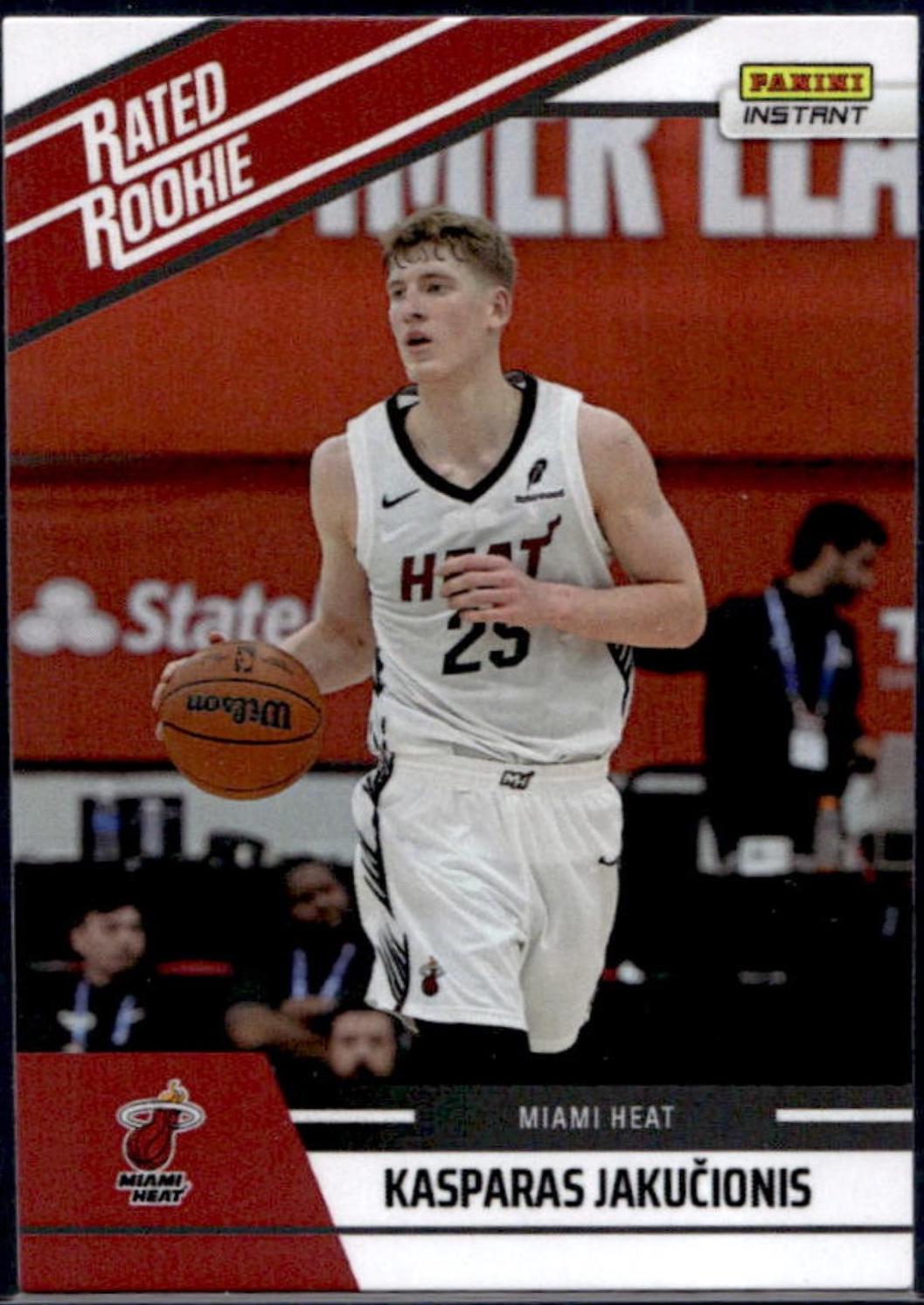 Kasparas Jakucionis #14 2025 Panini Instant Rated Rookie Retro Basketball