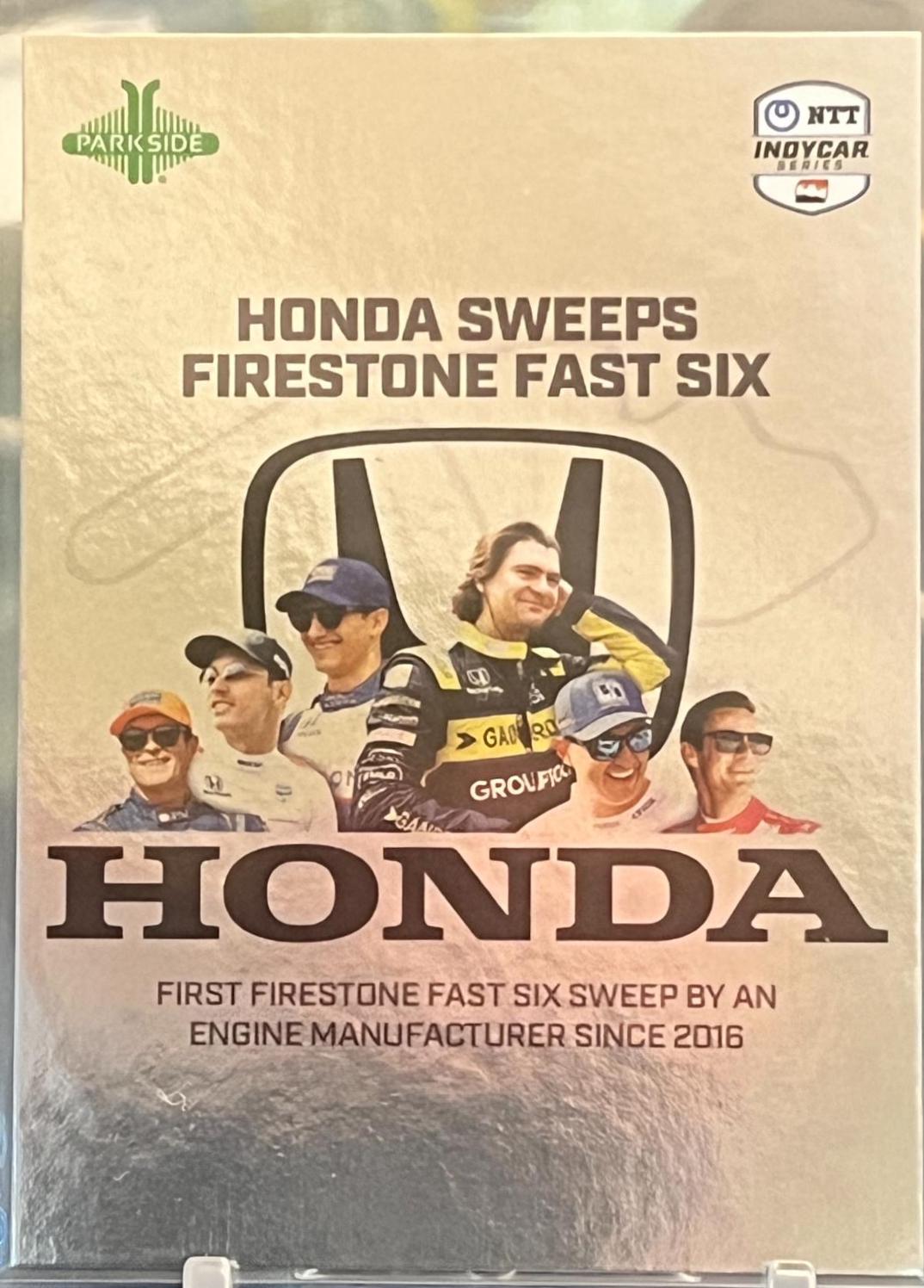 Get the Brooms Out #MM-32 Racing Cards 2024 Parkside NTT IndyCar Marquee Moment