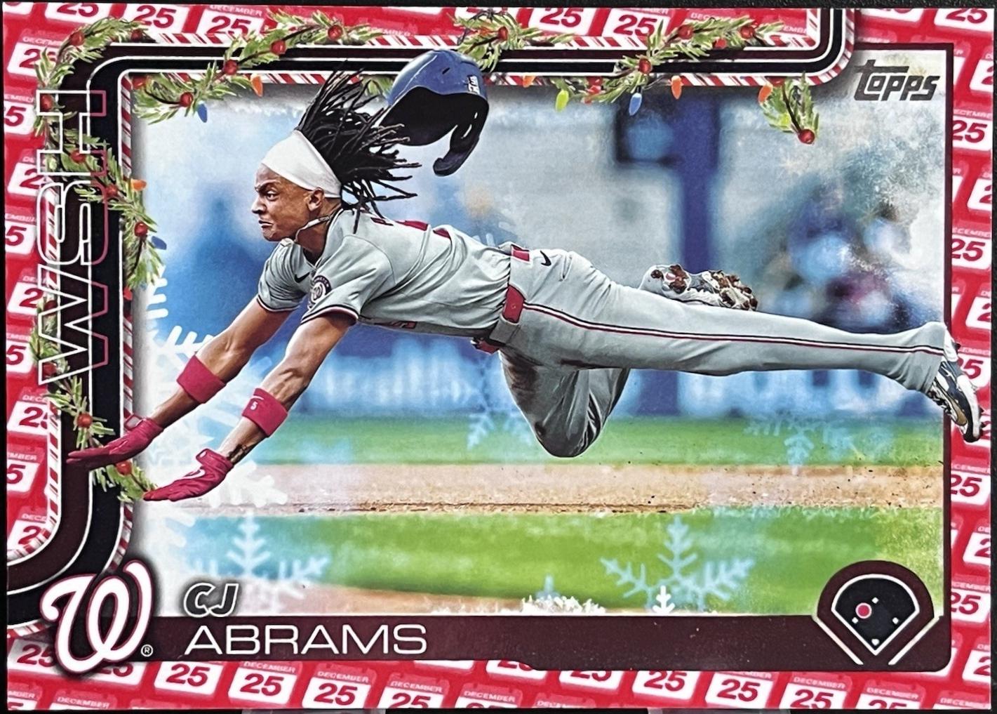 CJ Abrams [Red Metallic] #H146 Prices | 2025 Topps Holiday | Baseball Cards