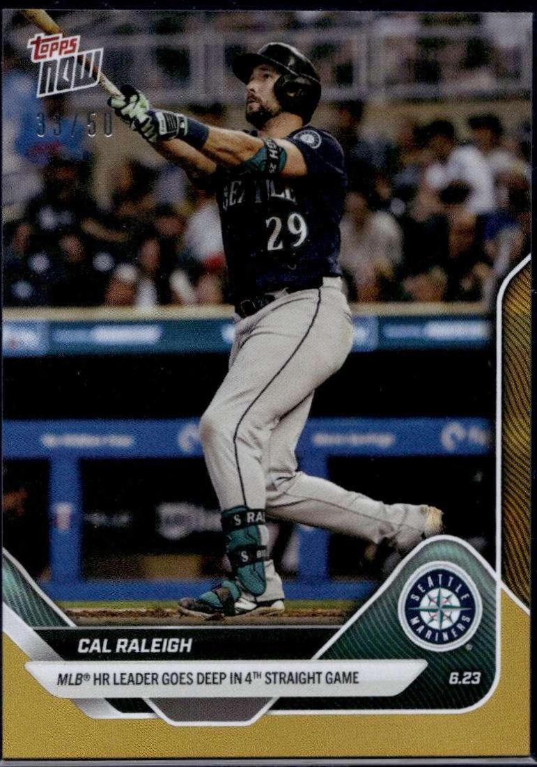 Cal Raleigh [Gold] #35 Prices | 2025 Topps Now | Baseball Cards