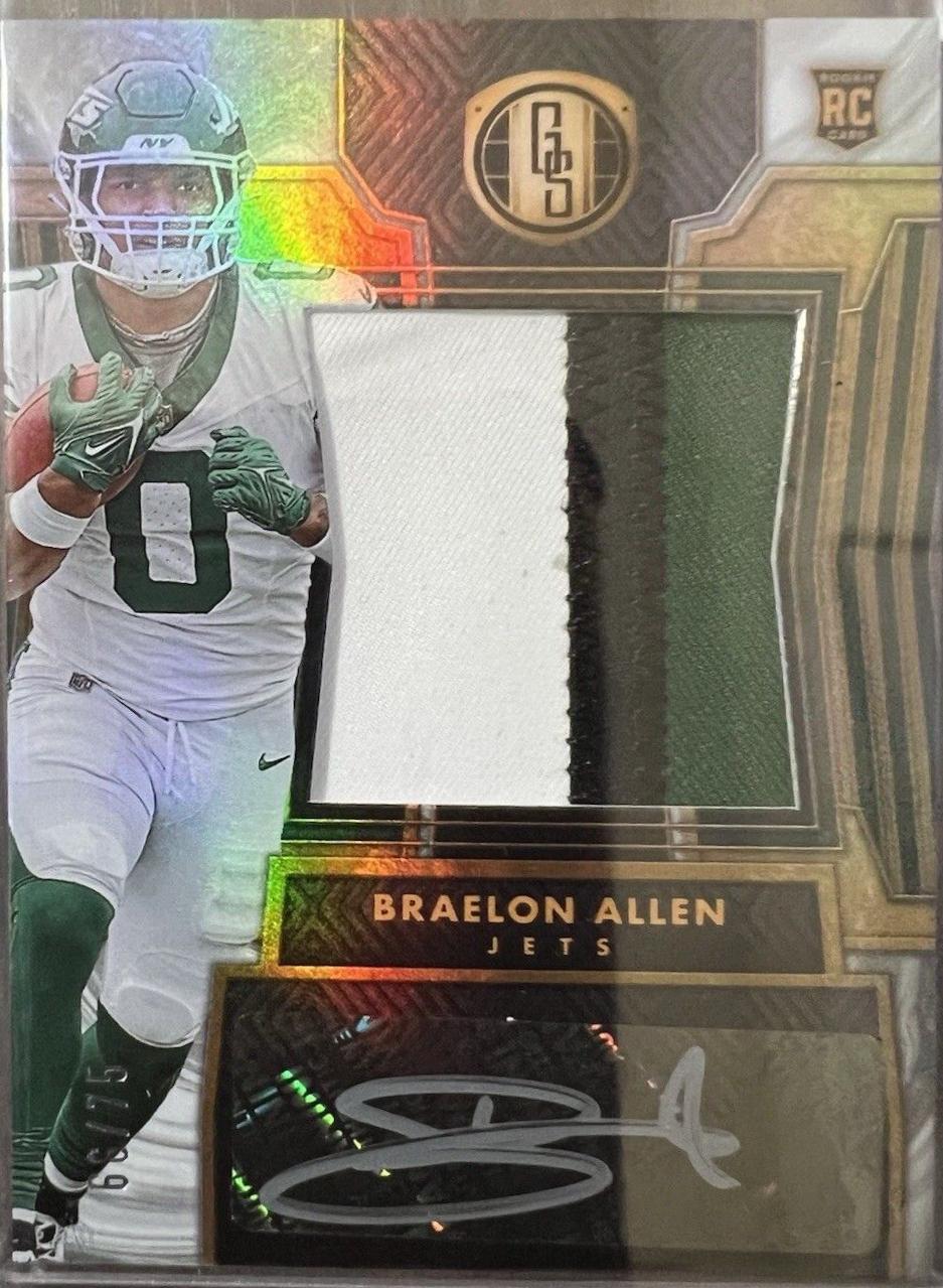 Braelon Allen #166 Football Cards 2024 Panini Gold Standard Autograph