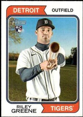 Riley Greene #48 Baseball Cards 2023 Topps Heritage