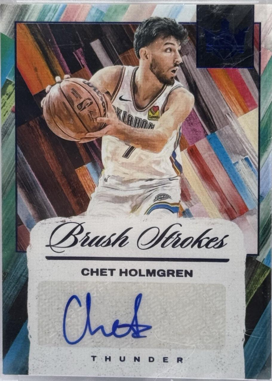Chet Holmgren #BR-CHT 2024 Panini Court Kings Brush Strokes Basketball