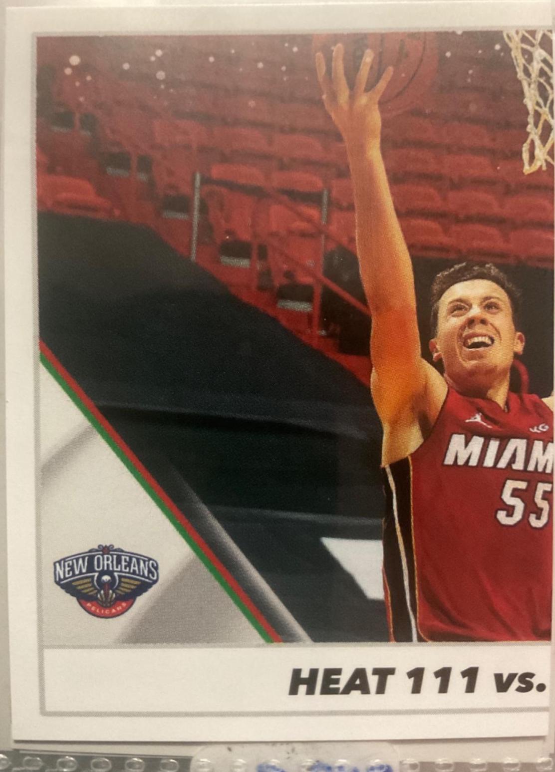 Heat vs Pelicans #12 Basketball Cards 2021 Panini NBA Stickers