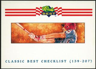 Checklist: 139 207