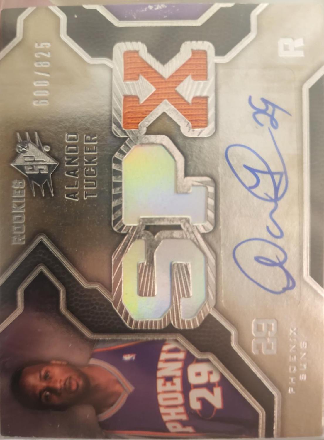 Alando Tucker #117 Basketball Cards 2007 SP Game Used Rookie Exclusives Autograph