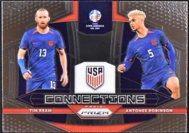 Antonee Robinson / Tim Ream #2 Soccer Cards 2024 Panini Prizm Copa America Connections