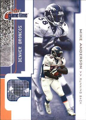 Mike Anderson #72 2001 Fleer Game Time Football