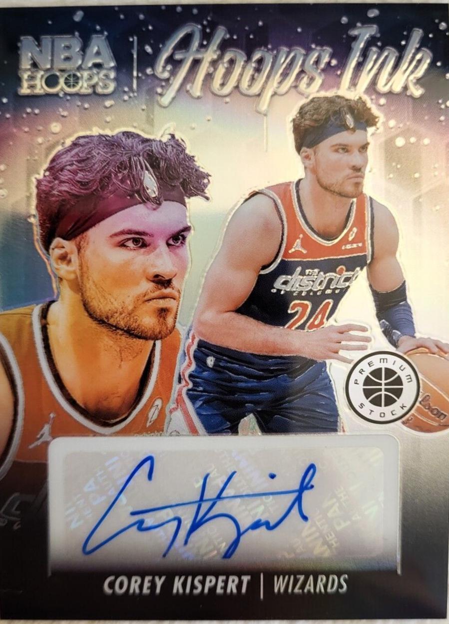 Corey Kispert #7 Basketball Cards 2023 Panini Hoops Premium Stock Ink