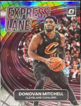 Donovan Mitchell #6 Basketball Cards 2022 Panini Donruss Optic Express Lane