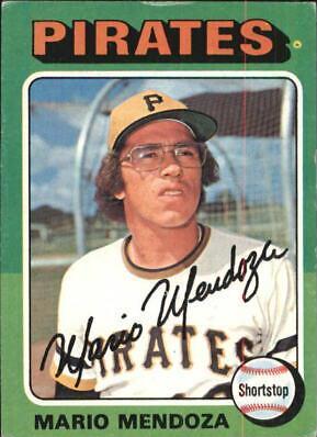 Mario Mendoza #457 Baseball Cards 1975 Topps