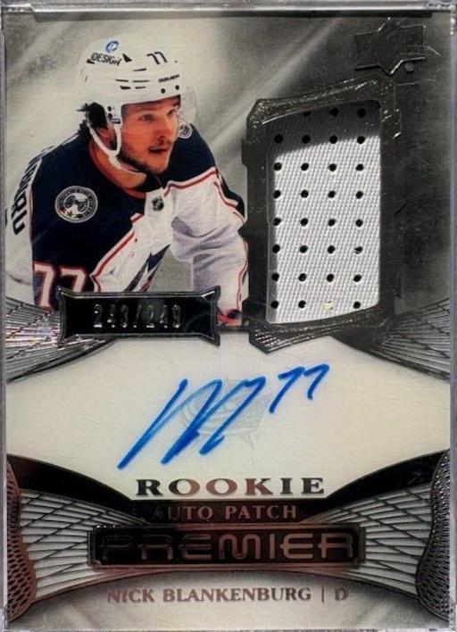 Nick Blankenburg #AR-NB 2022 Upper Deck Premier Acetate Rookie Auto Patch Hockey