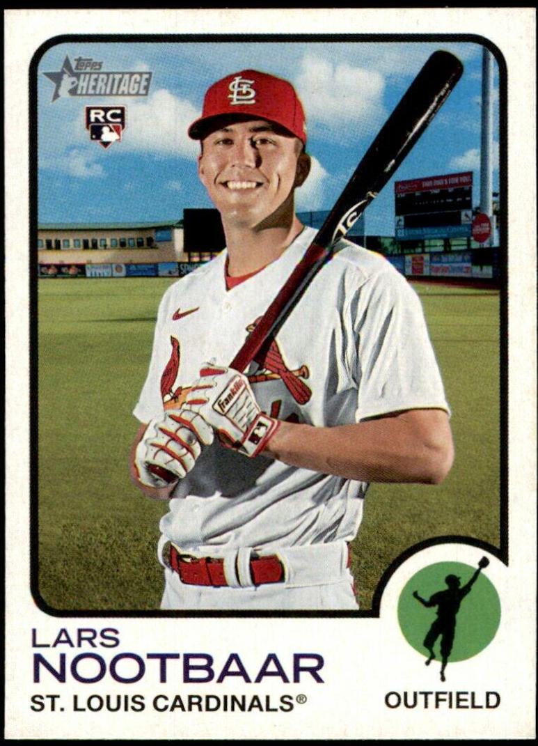 Lars Nootbaar #32 Baseball Cards 2022 Topps Heritage
