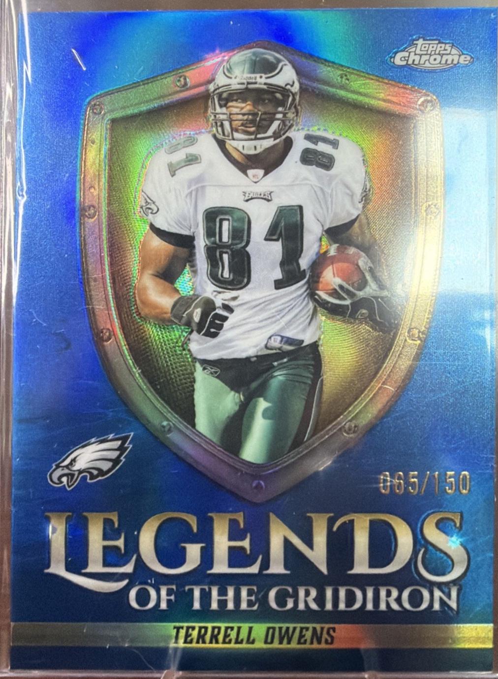 Terrell Owens [Blue Refractor] #LOG-20