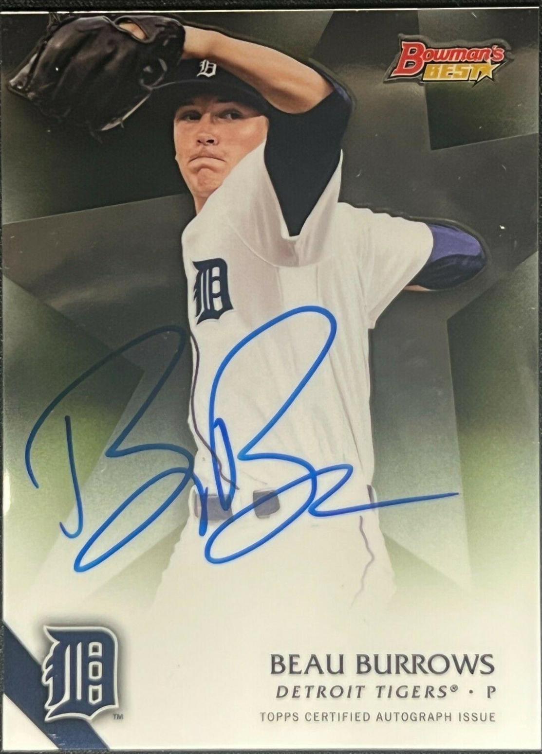Beau Burrows #BEB Baseball Cards 2015 Bowman's Best of Autographs
