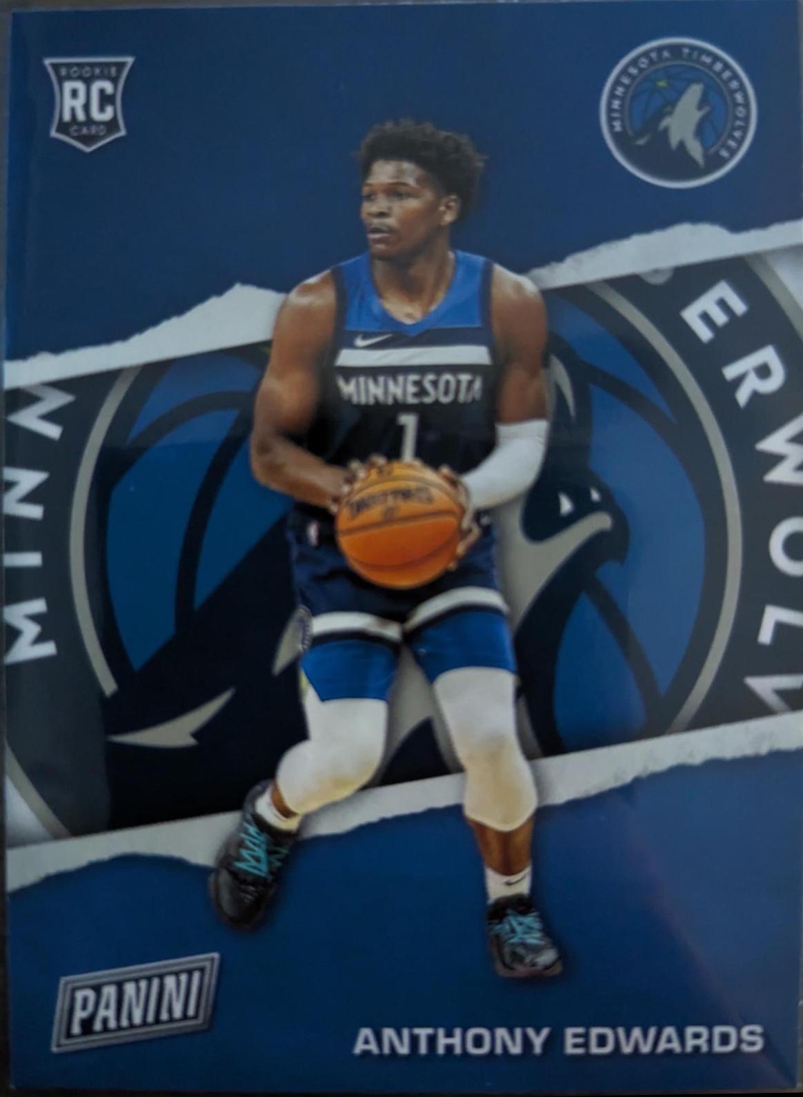 Anthony Edwards #RC1 Basketball Cards 2021 Panini Father's Day Rookies