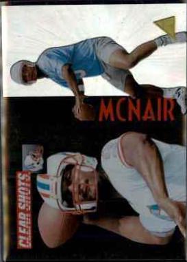 Steve McNair #10 Football Cards 1995 Pinnacle Clear Shots