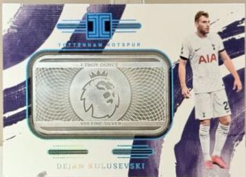 Dejan Kulusevski #70 2023 Panini Impeccable Premier League Logo Silver