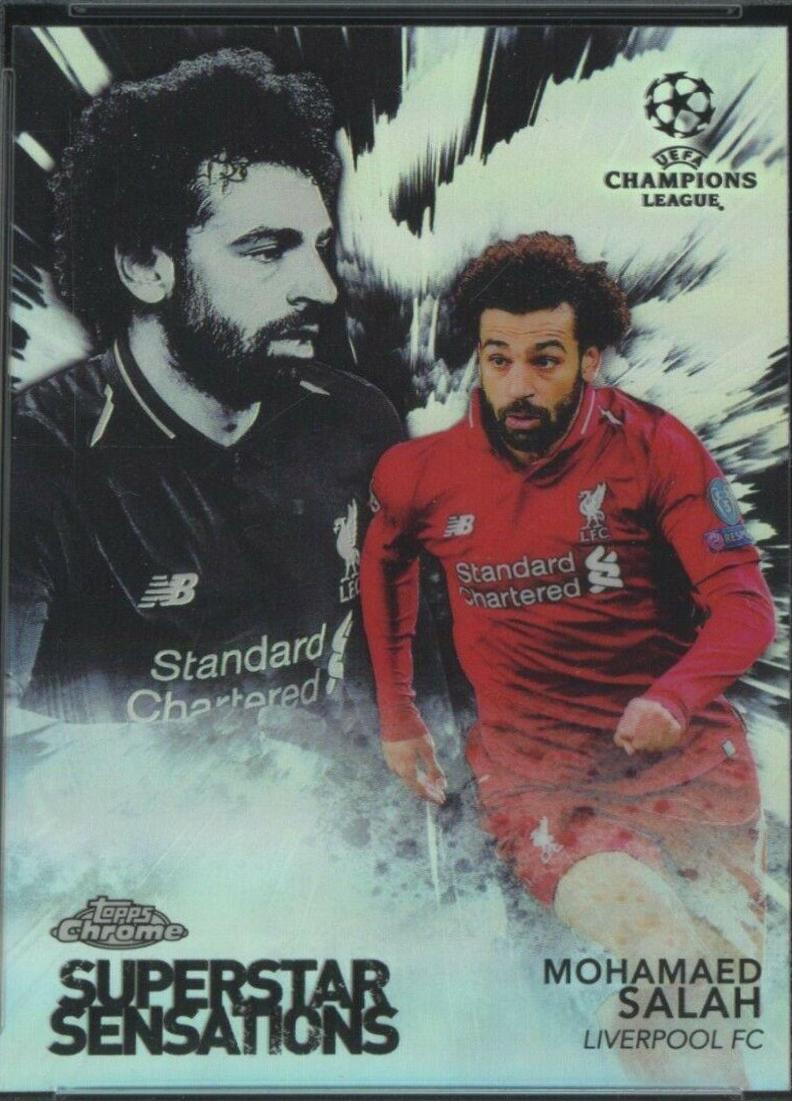 Mohamed Salah #SS-MS Soccer Cards 2018 Topps Chrome UEFA Champions League Superstar Sensations